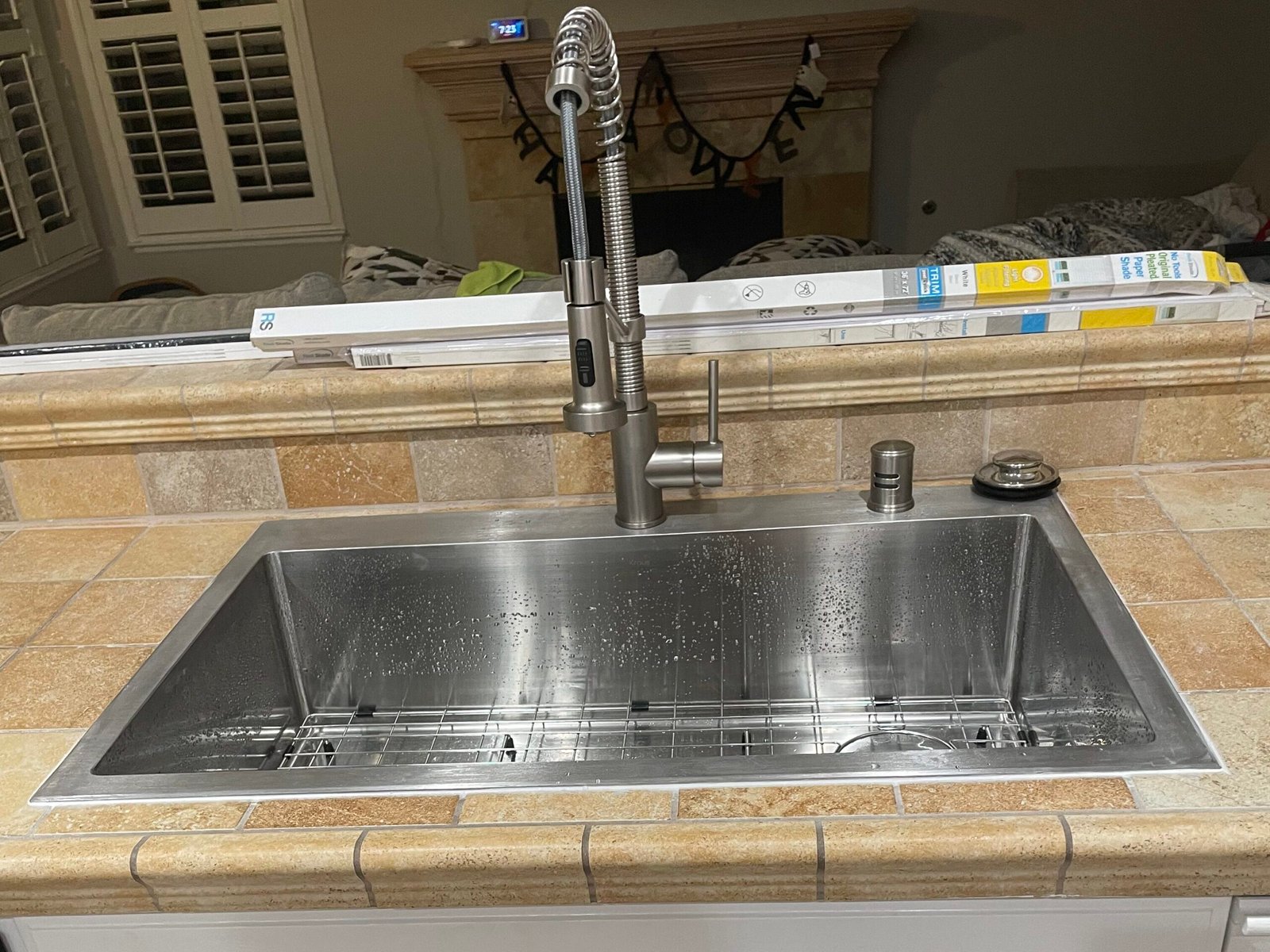 Kitchen sink installation